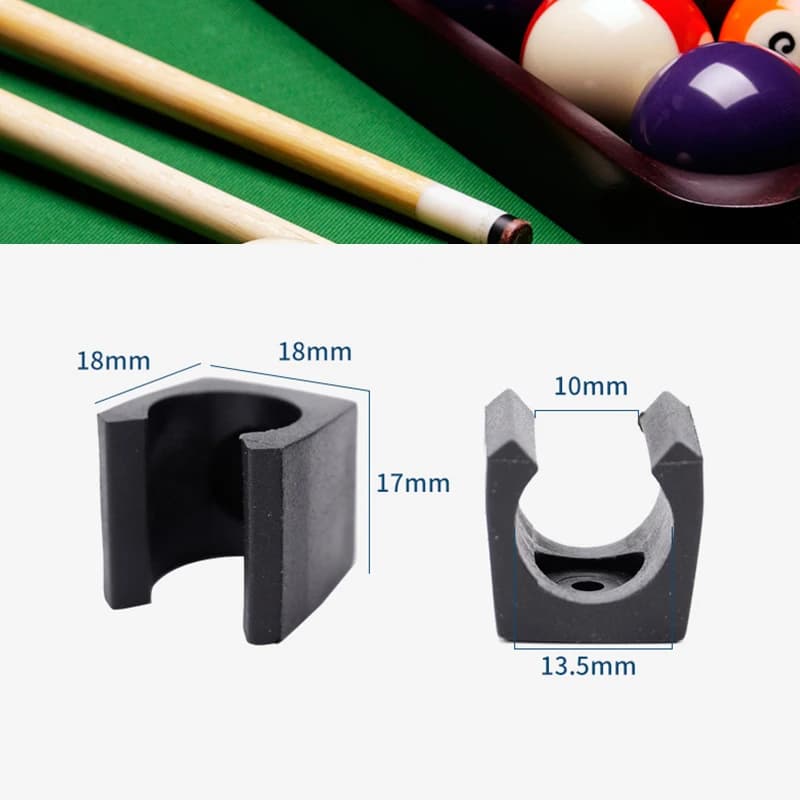 Nuovo Supporto da Parete Nero per Stecche da Biliardo e Snooker, Clip di Fissaggio per Canne da Pesca, Porta Canne da Pesca con Foro di Fissaggio