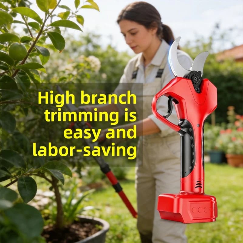 Electric pruning shears rechargeable lithium battery scissors for cutting branches and fruit trees for high altitude gardening