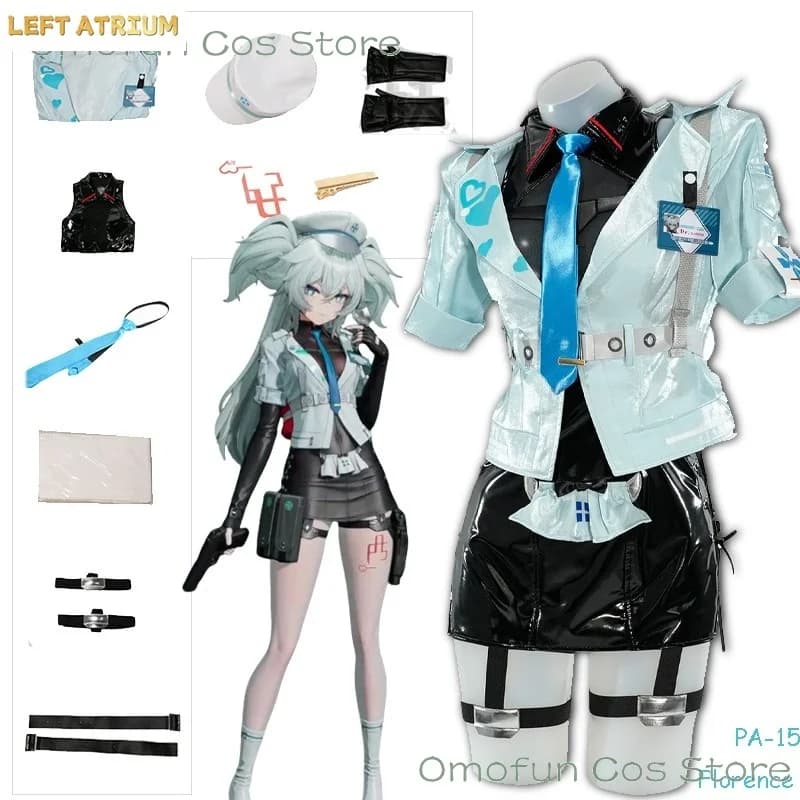 GFL2 Florence Cosplay Game Girls' Frontline 2: Exilium Uniforme Cappotto Vestito Costume Parrucca Abbigliamento Donna Outfit Sexy per Festa di Halloween