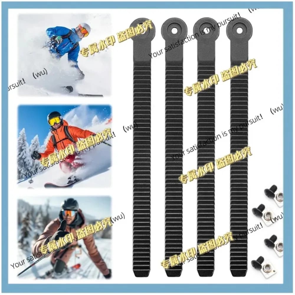 2/4Pcs Snowboard Ankle Straps Adjustable Roller Skating Shoes Strap Universal Snowboard Binding Replacement for Ice Skates Shoes