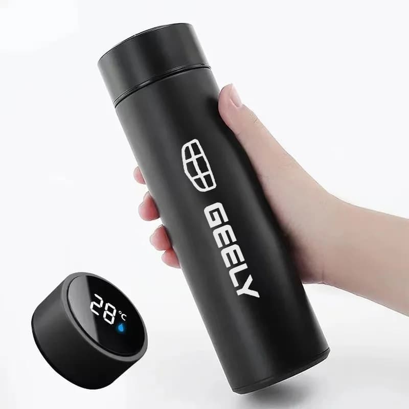 Auto Tazza Thermos Tazza Display Intelligente Vuoto Tazza di Acqua Per Geely GeometryC Monjaro Coolray Tugella GX3 Atlas Emgrand EC7 GC6 GC9 EC8