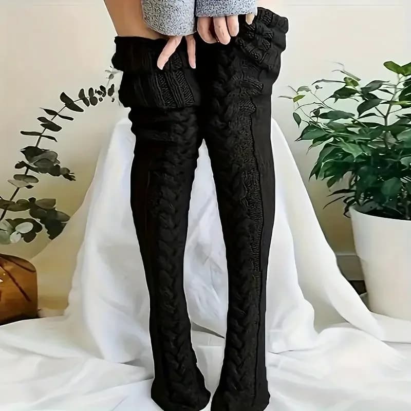 Knitted thigh-high socks, warm and comfortable on knee socks, women's stockings and socks stockings sexy socks woman