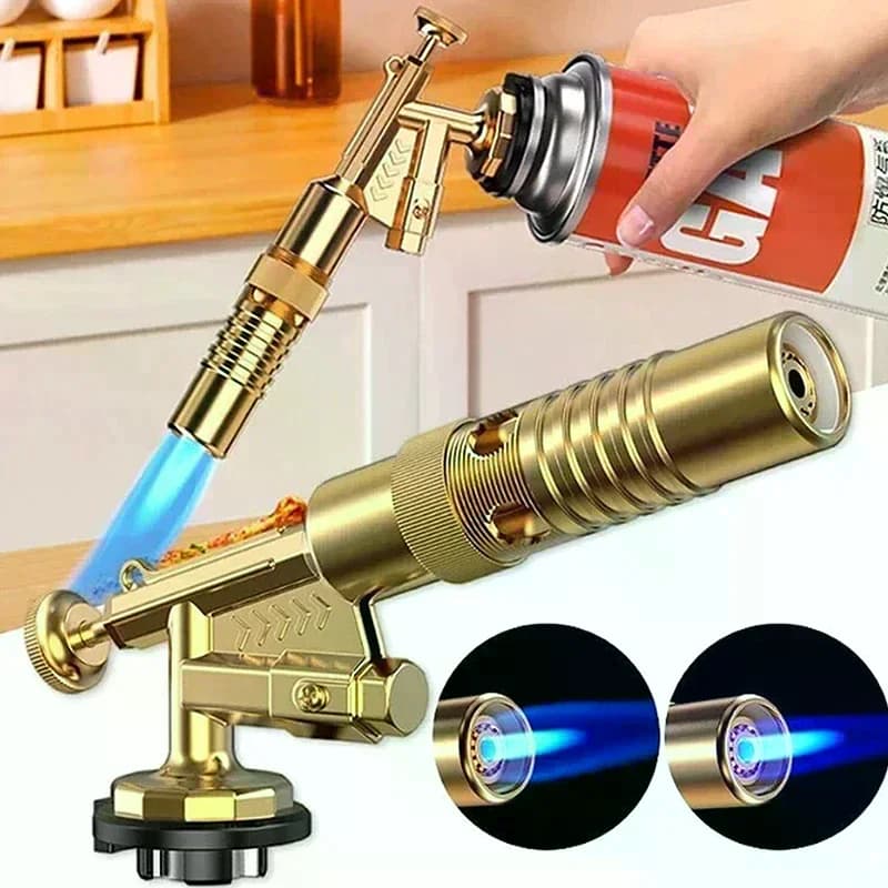 Torcia a Gas in Bronzo per Saldatura, Pistola Termica a Fiamma, Torcia per Brasatura in Bronzo, Torcia a Gas Propano per Idraulica