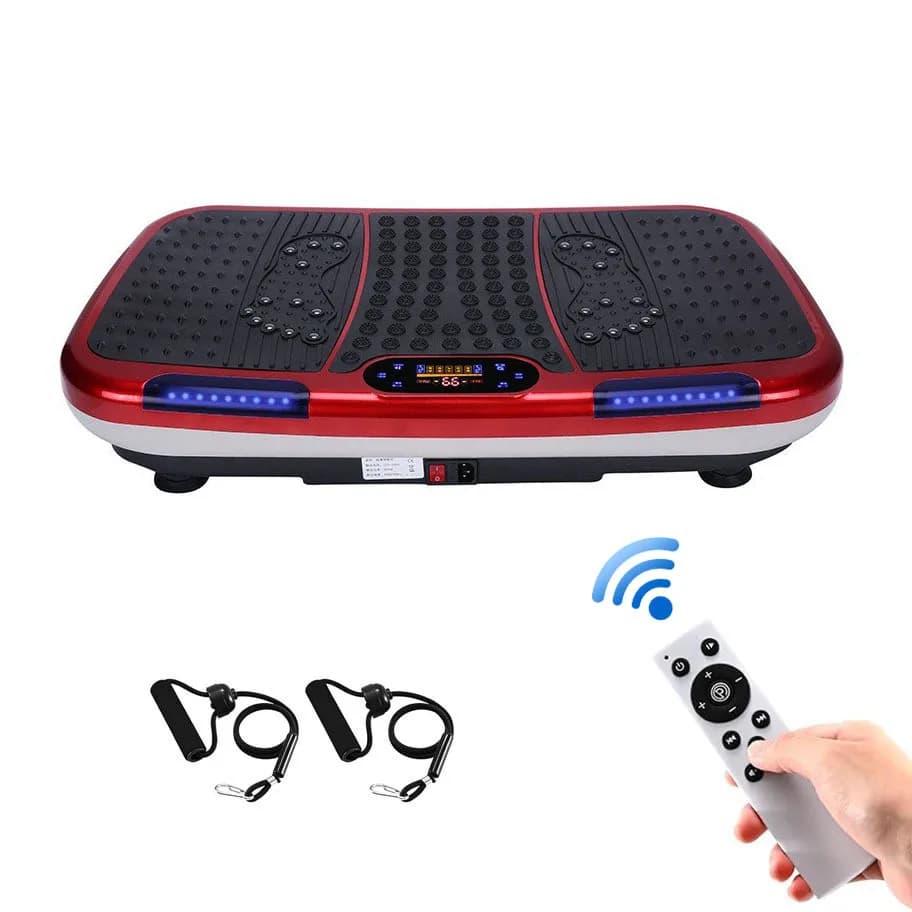 Pedana Vibrante Bluetooth, Carico Massimo 200kg, in Plastica e Acciaio, per Dimagrimento, Dispositivo Snellente, Attrezzatura Fitness Domestica
