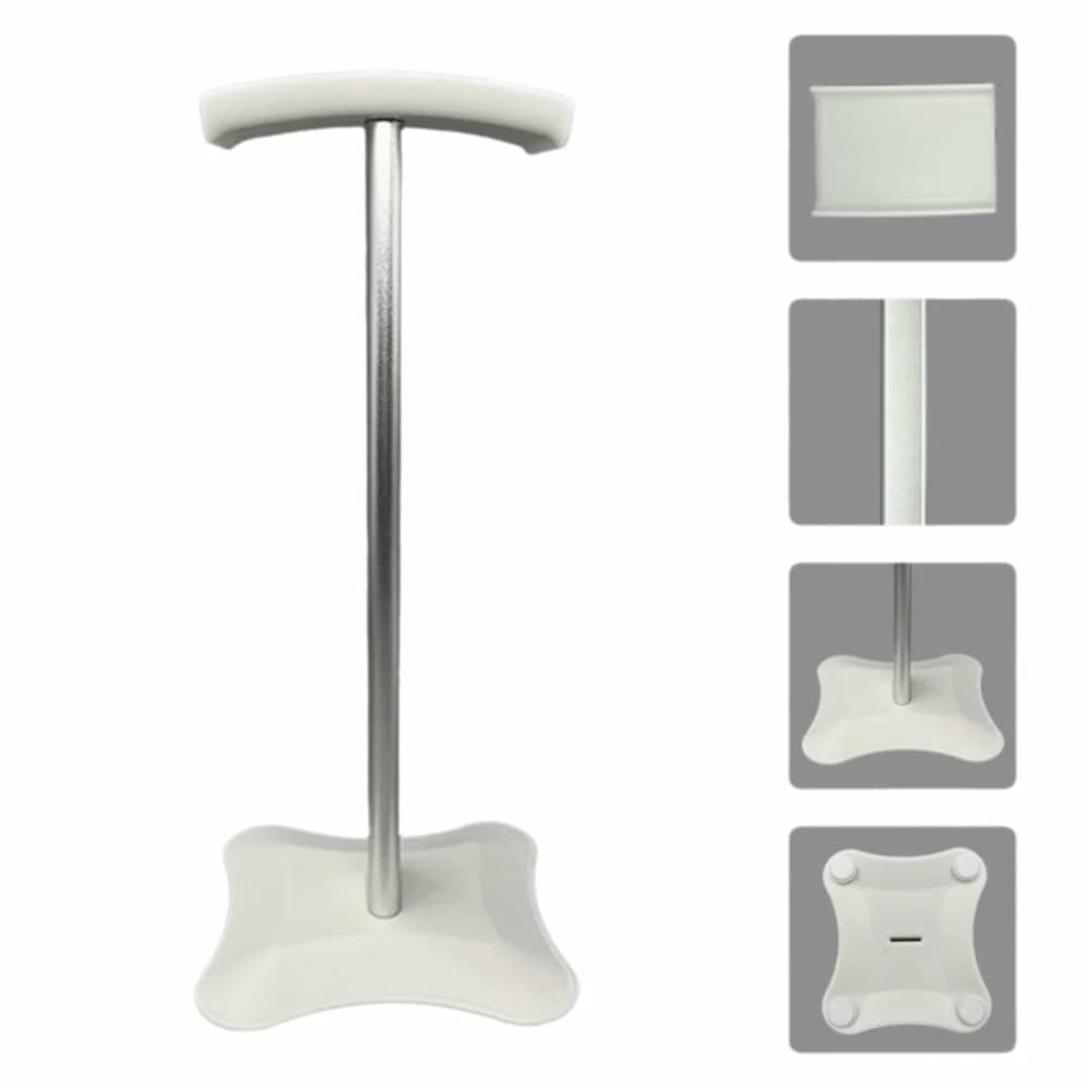ABS & Aluminum Alloy Headphone Stand with Anti-Slip Base Multi-Style Over-ear Earphone Hanger Headset Holder Home Office