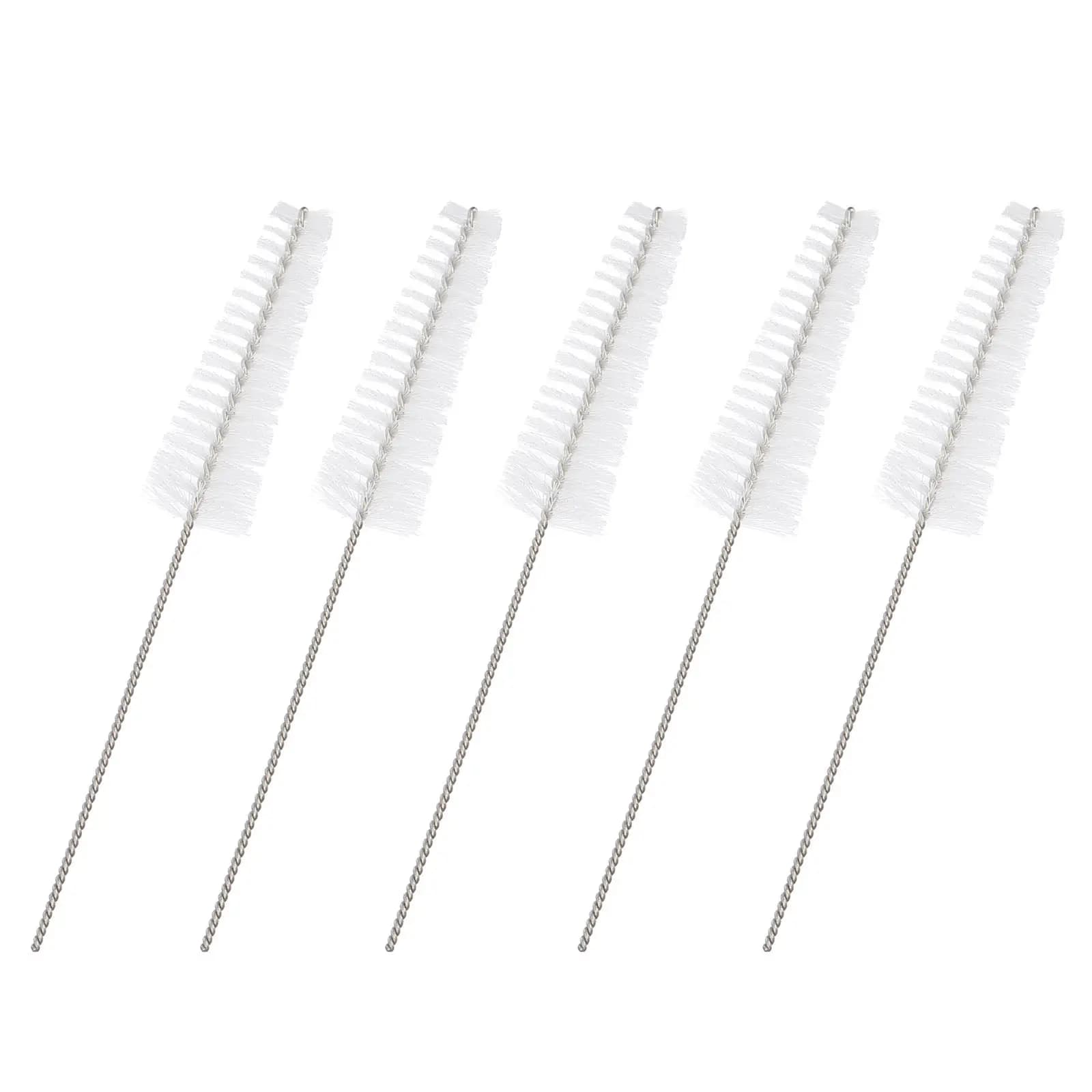 5Pcs Hearing Aid Cleaning Tools Premium Nylon Stainless Steel Cleaning Brush with Extra Long Rod for Thorough Hearing Amplifier