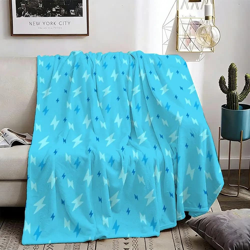 Lnternet Celebrity M-MrBeast Throw Lightweight 240g Flannel Blanket Soft Skin-friendly for Summer Cooling