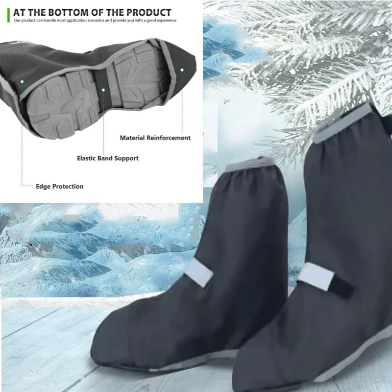 Copriscarpe Impermeabili Riutilizzabili in Oxford, Protezione per Scarpe da Ciclismo, Escursionismo, Contro Pioggia, Sabbia, Polvere e Neve