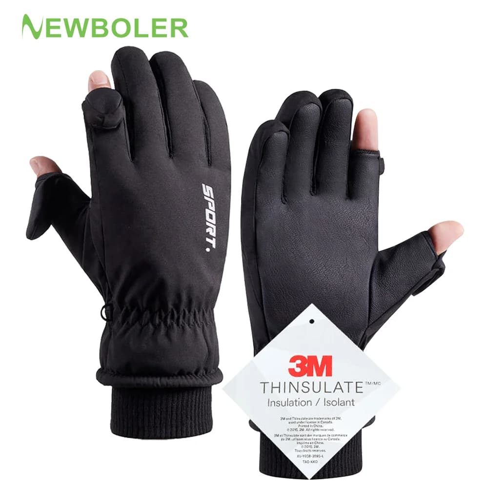 Guanti da ciclismo invernali da esterno Guanti da moto touch screen Guanti da sci da equitazione sportivi antivento Guanti da corsa impermeabili
