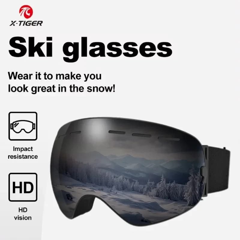 X-TIGER occhiali da sci doppio strato antiappannamento per adulti Snowboard occhiali da neve occhiali da motoslitta occhiali Sport all'aria aperta sci Googles