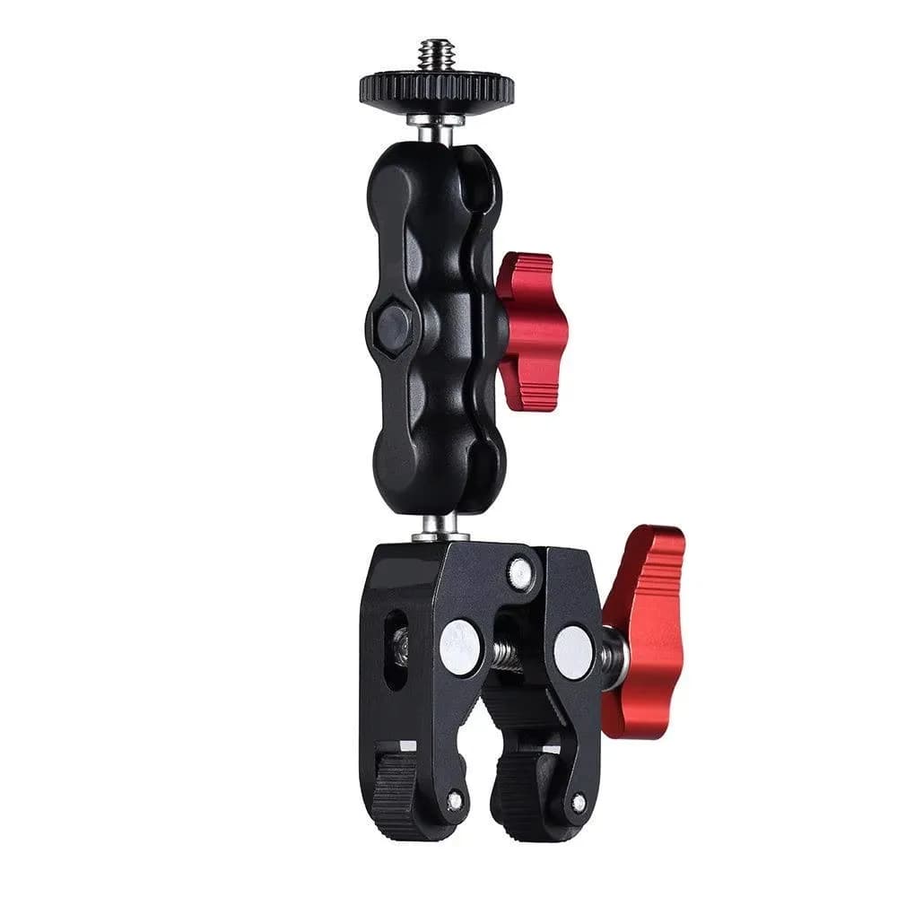 Super Clamp 360 ° Adapter with double ball head Magic Arm with 1/4"-20 and 3/8"-16 For video
