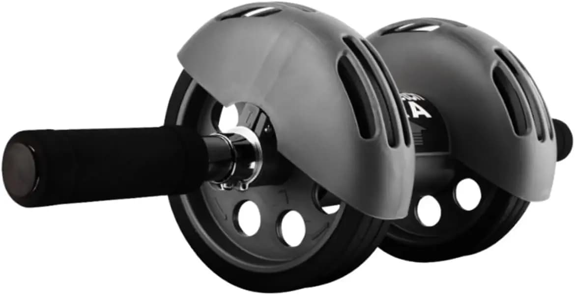 Wheels Ab Roller Wheel for Fitness with Auto Rebound Handles and Non-slip Grip Includes Blue Kneeling Pad for Core Strength Abdo