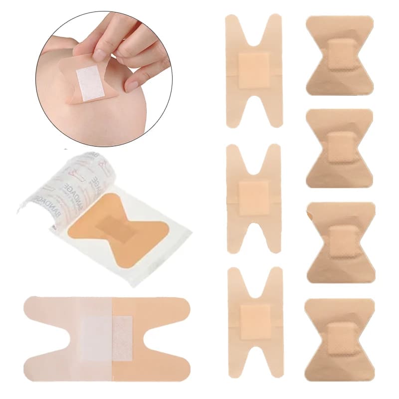 100 pz/set H cerotto a forma di farfalla cerotto impermeabile in PE cerotto per medicazione per ferite per bende adesive di pronto soccorso