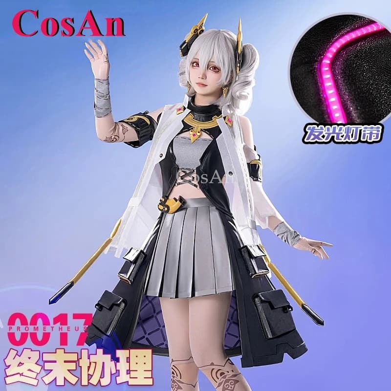 CosAn Game Honkai Impact 3 Prometheus Cosplay Costumes Fashion Sweet Lovely Uniforms Women Halloween Party Role Play Clothing