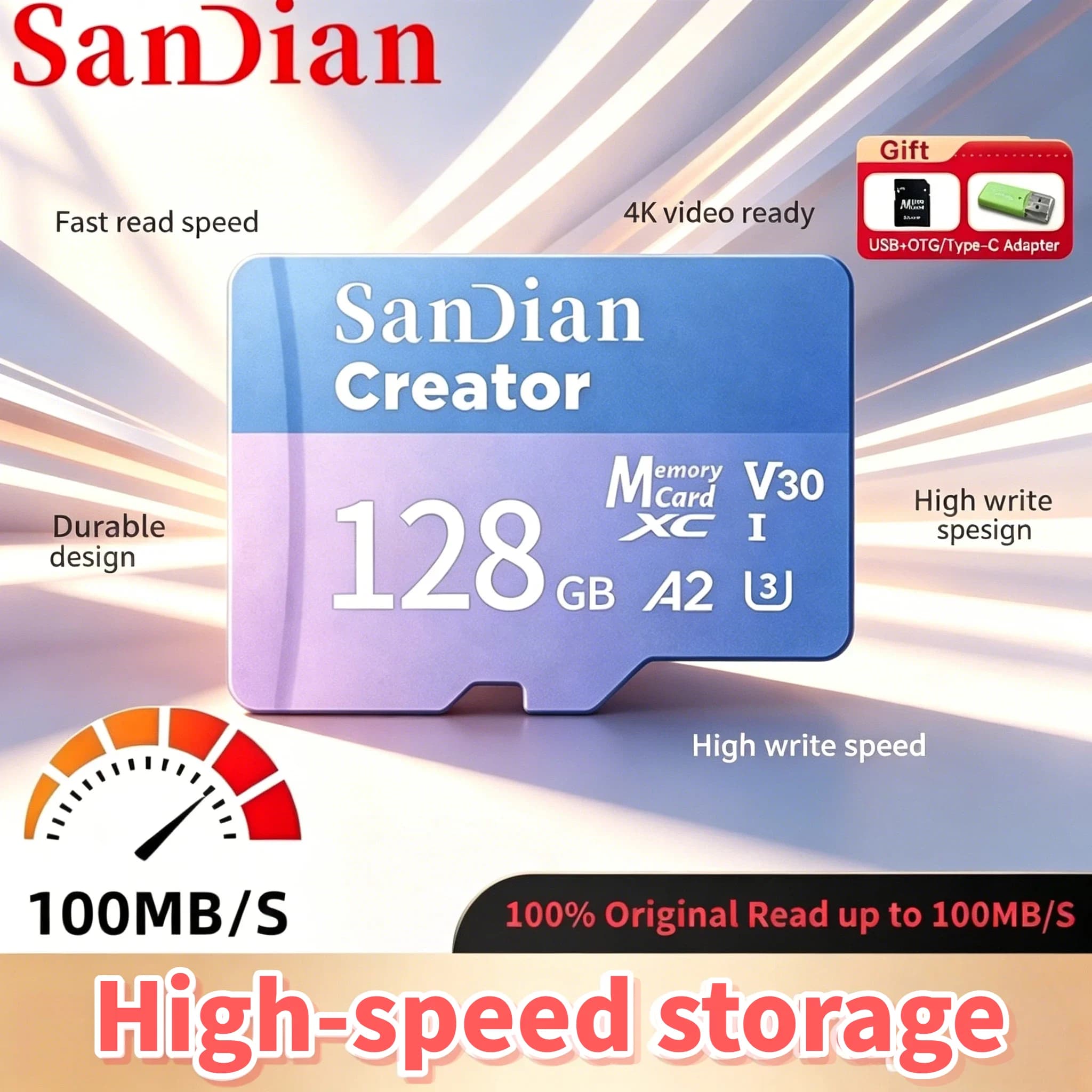 Original 128GB 256GB Micro TF SD Card V30 C10 High Endurance Memory For Dash Cam Home Security Surveillance 4K Video Max