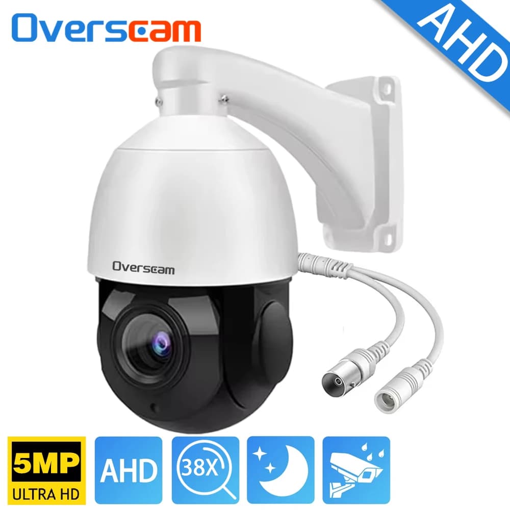 Telecamera PTZ AHD da 5MP 38X 30X Zoom ottico IR 150M CCTV di sicurezza Telecamera dome AHD Telecamera di videosorveglianza esterna resistente alle intemperie