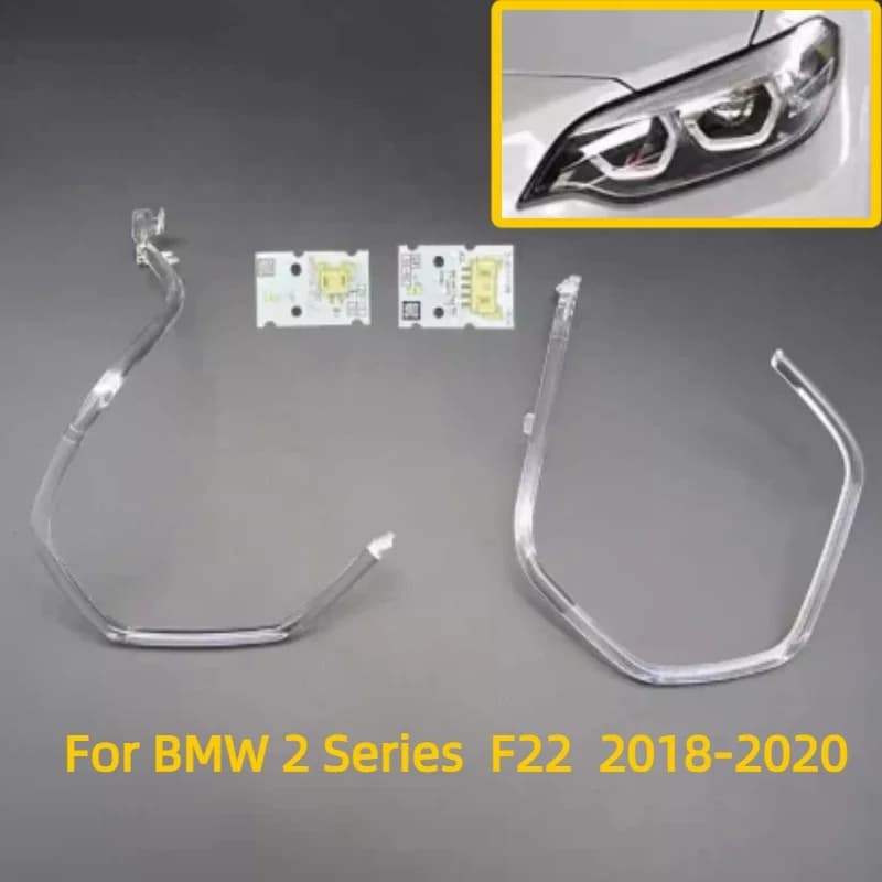 DRL Chip Conduit Strip White LED Angel Eye EU Ballast Repair Parts For BMW 2 Series F22 2018-2020 Car Headlight