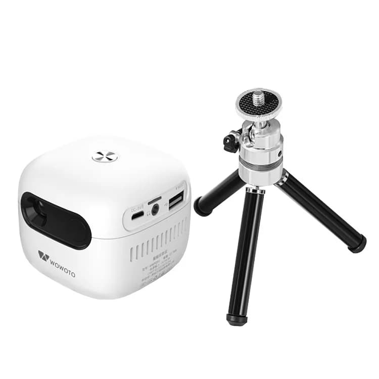ZXY Mini proiettore portatile Q7S con supporto HD 1080P Lampada LED Batteria ricaricabile per Home Theater e uso esterno
