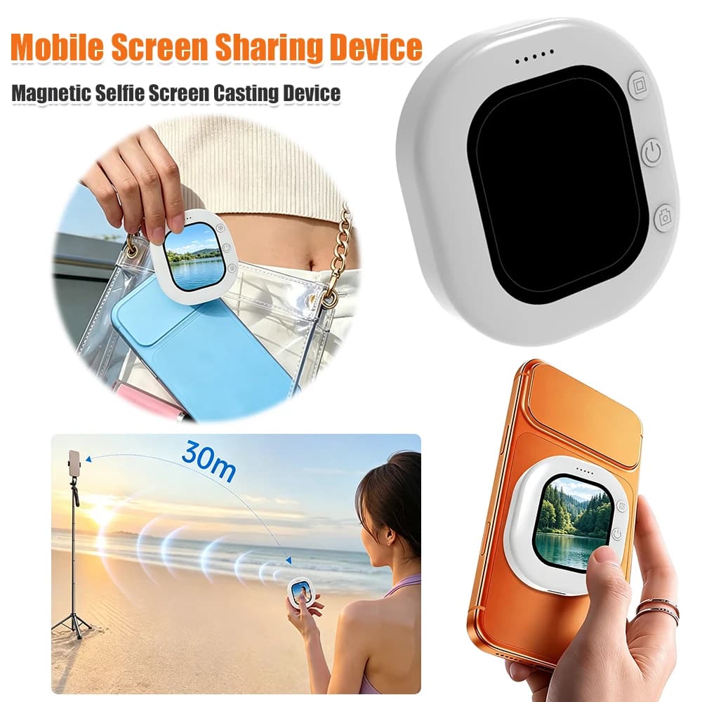Real-Time Monitoring Screen Plug and Play Live Streaming Phone Screen Splitter Lightweight Compatible with Most Smartphones