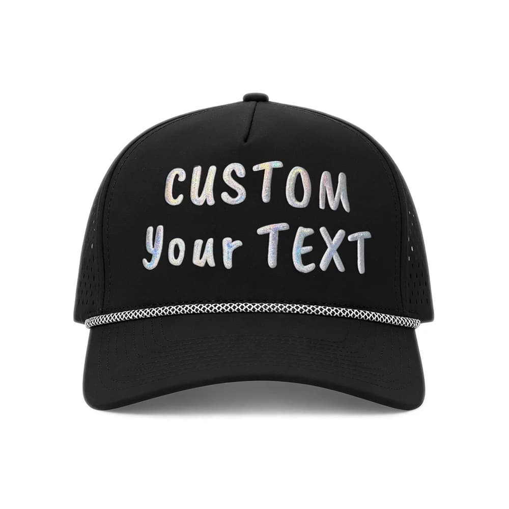 Custom Logo Baseball Cap Unisex Breathable Mesh Quick-dry Men's Hat Puff Print Baseball Cap Sun Hat Men Curved Brim Custom Logo