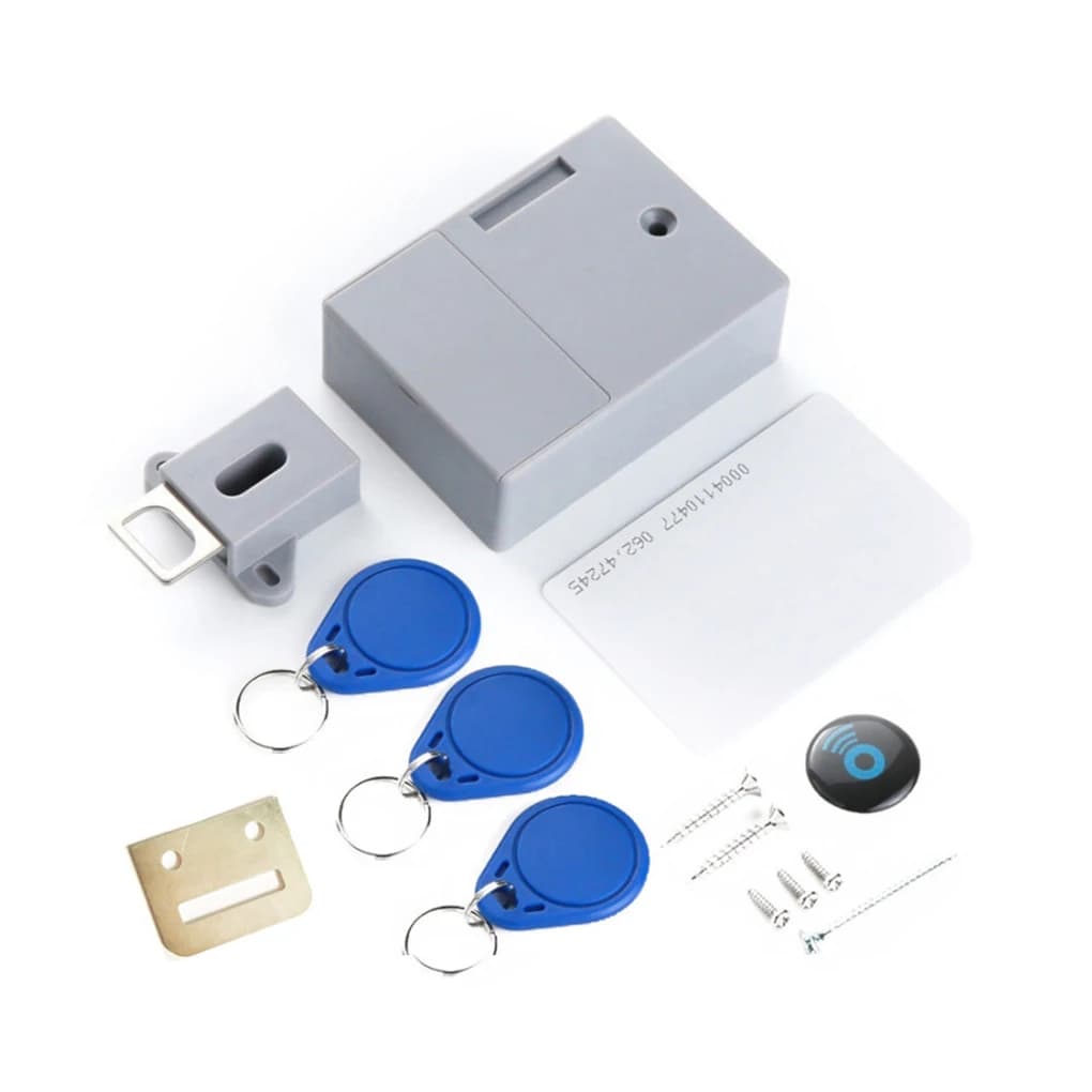 Serrature elettroniche intelligenti con 3 chiavi Sensore invisibile Lucchetto Scheda IC Sblocca porta intelligente per ferramenta per mobili