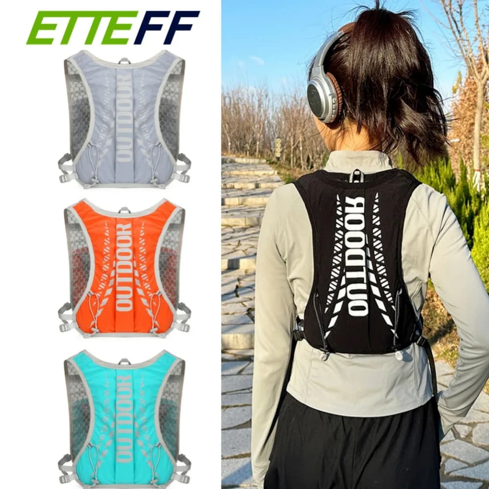 1 pcs racing vest for woman man light backpack for hydration bag backpack for hiking, skiing, camping, cycling, race, marathon