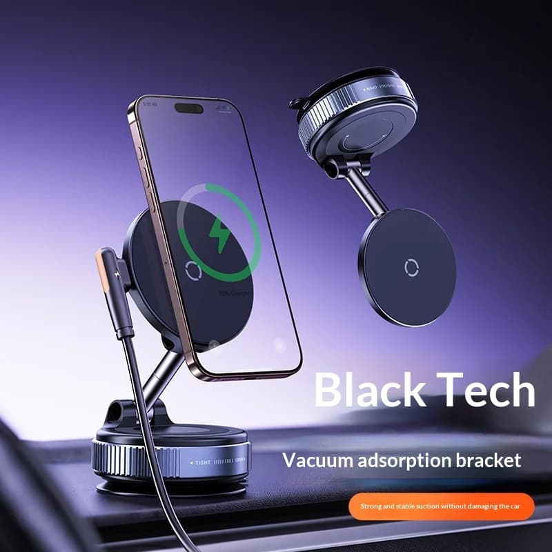 Cross-Border Wireless Charging Vacuum Magsafe Car Phone Holder Universal Multi-Functional Magnetic Holder