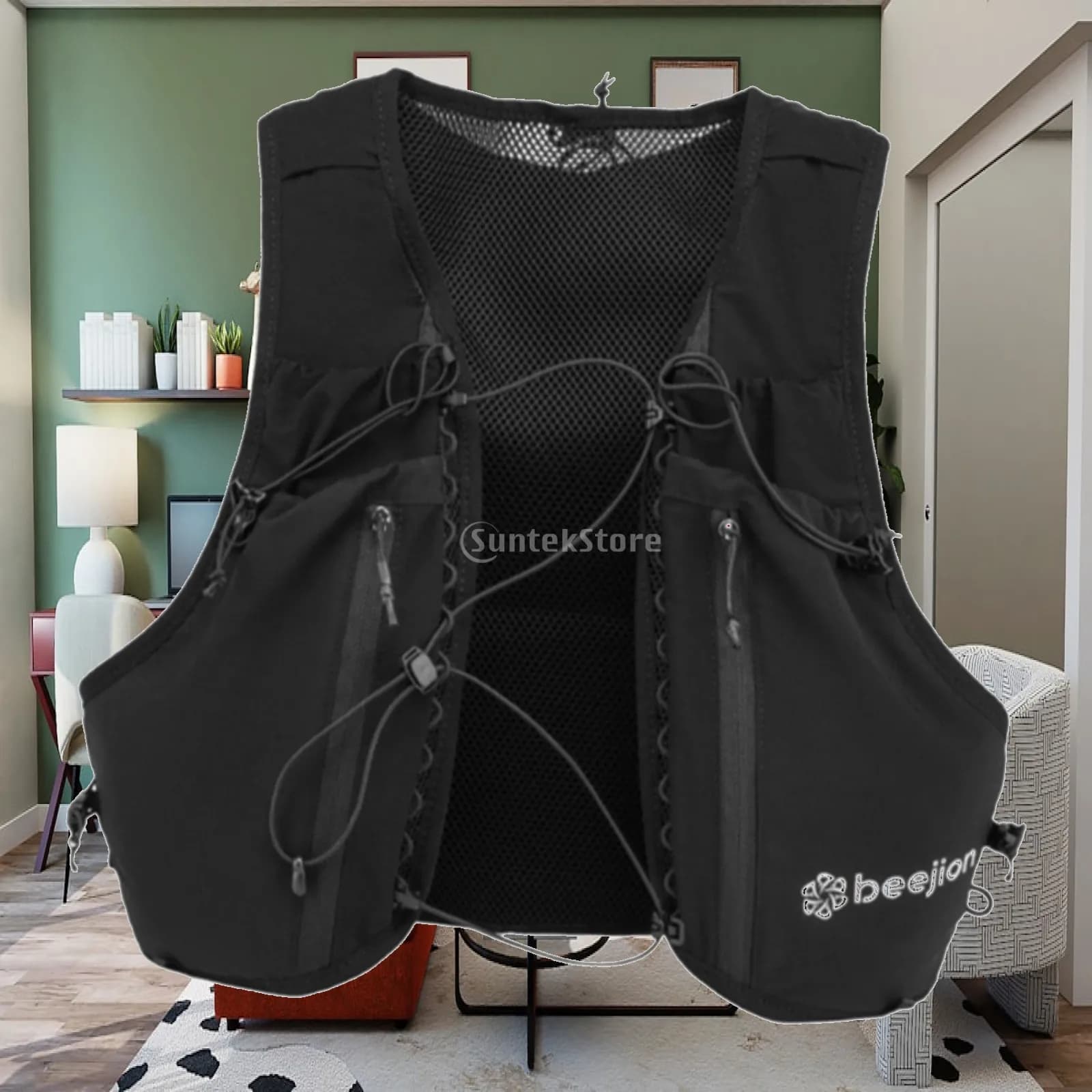 Adjustable Nylon Running Vest Water Bag Breathable Hydration Backpack for Outdoor Cycling Mountain Climbing