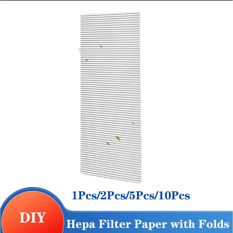 Carta da filtro Hepa fai-da-te con pieghe Altezza 16mm Schermo Purificatore d'aria per auto fatto in casa Aria condizionata Rete antipolvere Cotone Pm2.5 Aria pulita