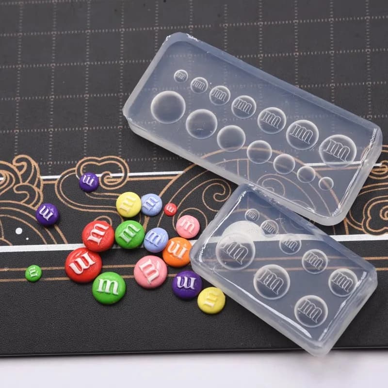 Simulazione in miniatura Fagiolo di cioccolato Stampo in silicone Argilla in resina Figura fai da te Bambola Mini giocattolo alimentare Stampo per caramelle Strumento in argilla polimerica