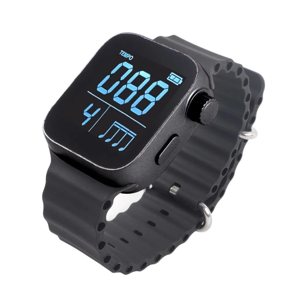 Orologio Metronomo Vibrante Regolabile tramite App, Cinturino Regolabile, Cavo di Ricarica Magnetico, Metronomo da Polso con Intervallo 40-240 BPM