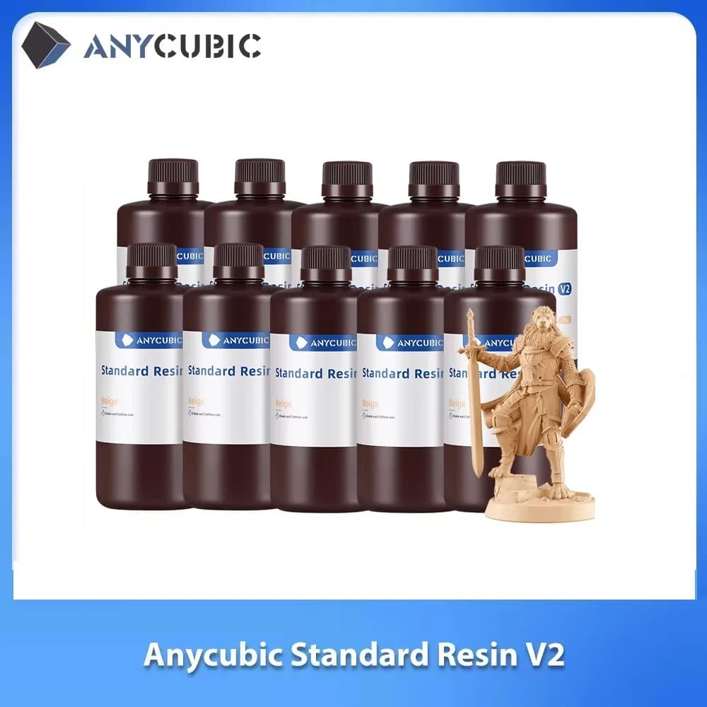 ANYCUBIC Resina standard V2 405nm Resina UV per stampante 3D Resina di stampa per stampante 3D LCD Mono M5s Mono X 6Ks Resina 10kg