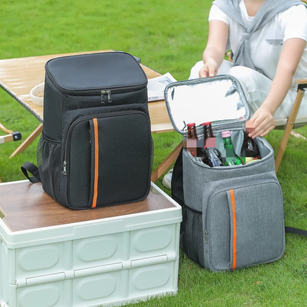 Borsa Termica Portatile da 18L, Contenitore per Alimenti, Zaino Isolato Durevole per Campeggio, Borsa Frigo in Oxford