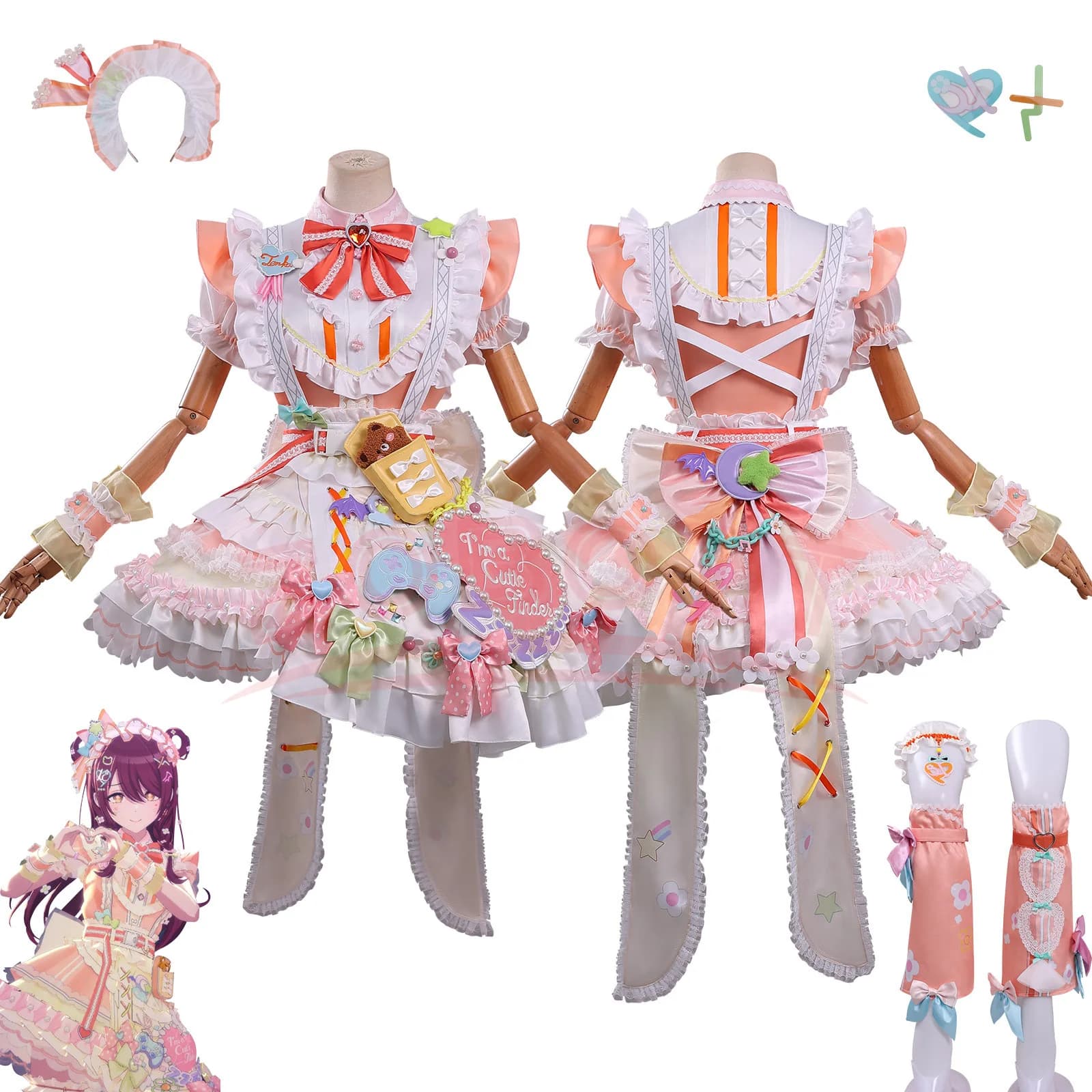 Costume Cosplay Anime Tenka Osaki Serie Collab: Costume da Idol del Gioco Tenka Osaki XS-3XL per Halloween e Feste in Maschera