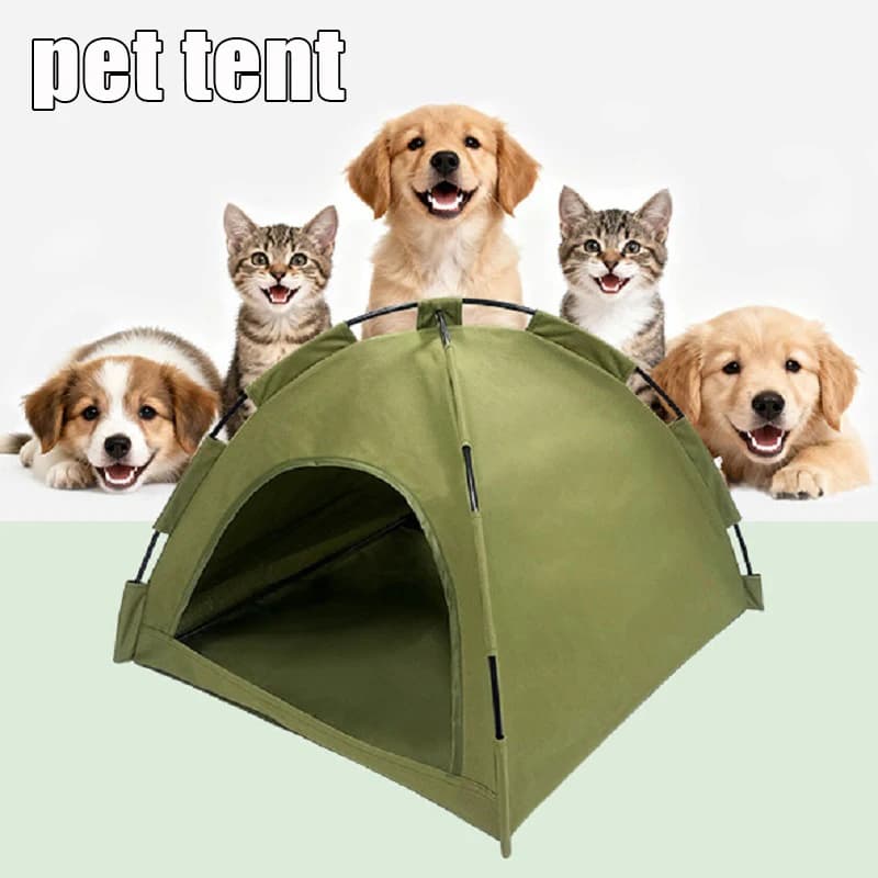 Cuccia per Animali Domestici, Tenda per Cani e Gatti, Casa per Animali da Esterno, Adatta per Gattini e Cuccioli, Facile da Trasportare