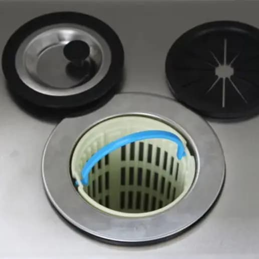 Filtro per lavello da cucina 115MM Scolapiatti Lavabo Lavello Filtro di scarico Cestello Kit di rifiuti completo di ricambio per la tua cucina