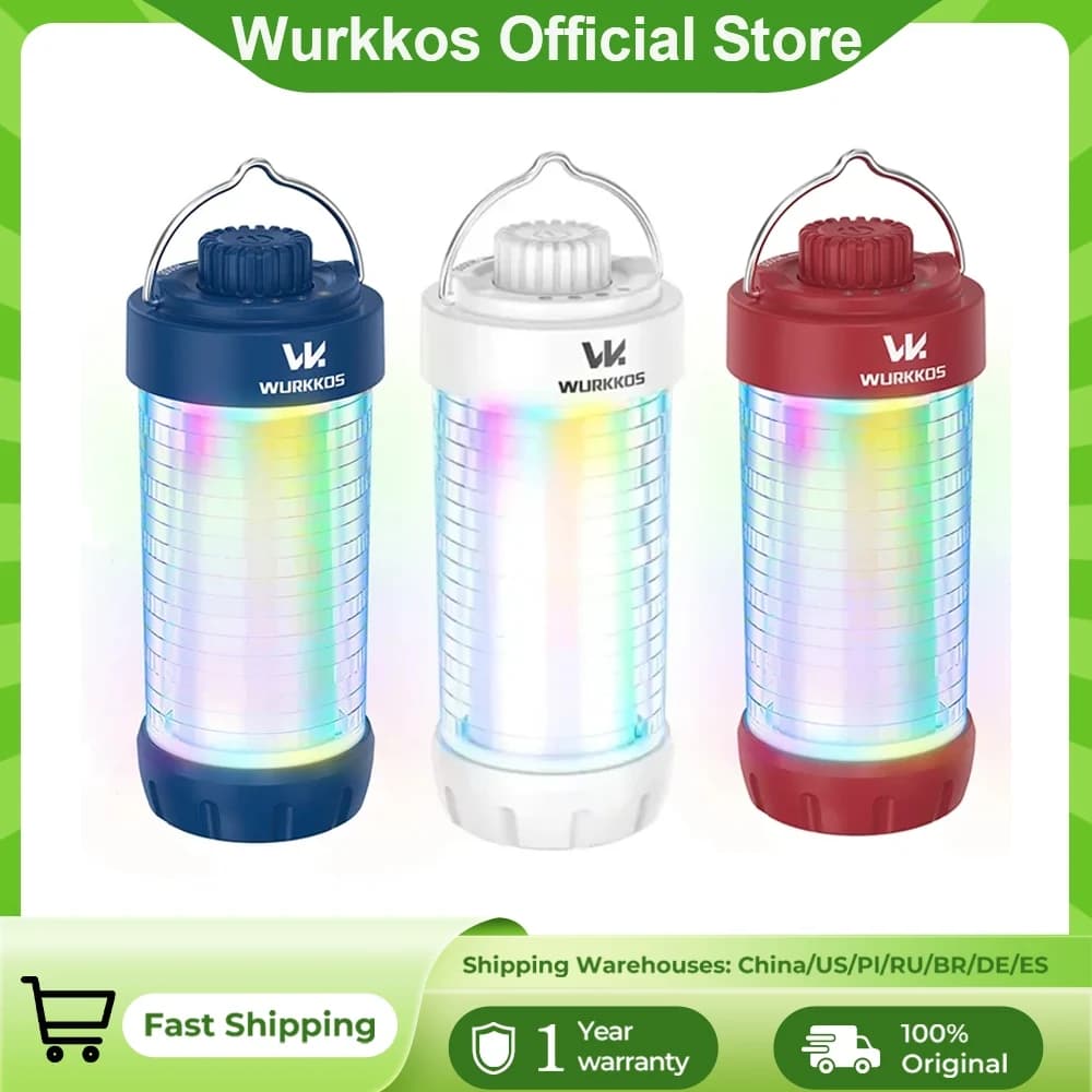 Wurkkos CL01 550LM RGB 550LM Torcia LED ricaricabile Lanterna da campeggio Power Bank Luce da lavoro magnetica ricaricabile impermeabile