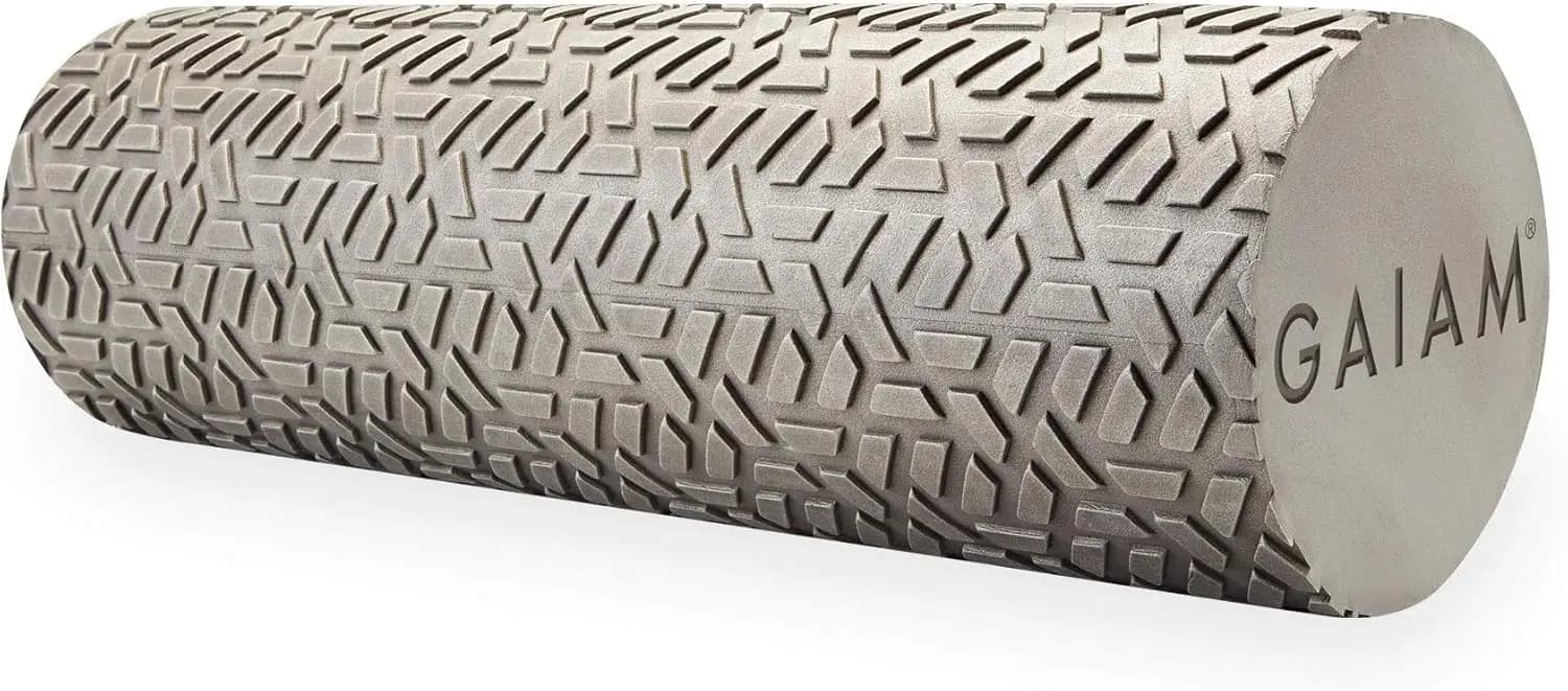 Restoring foam roller for muscle massage - Structured muscle massager for stimulation, relief from total body pain for back, neck, feet,