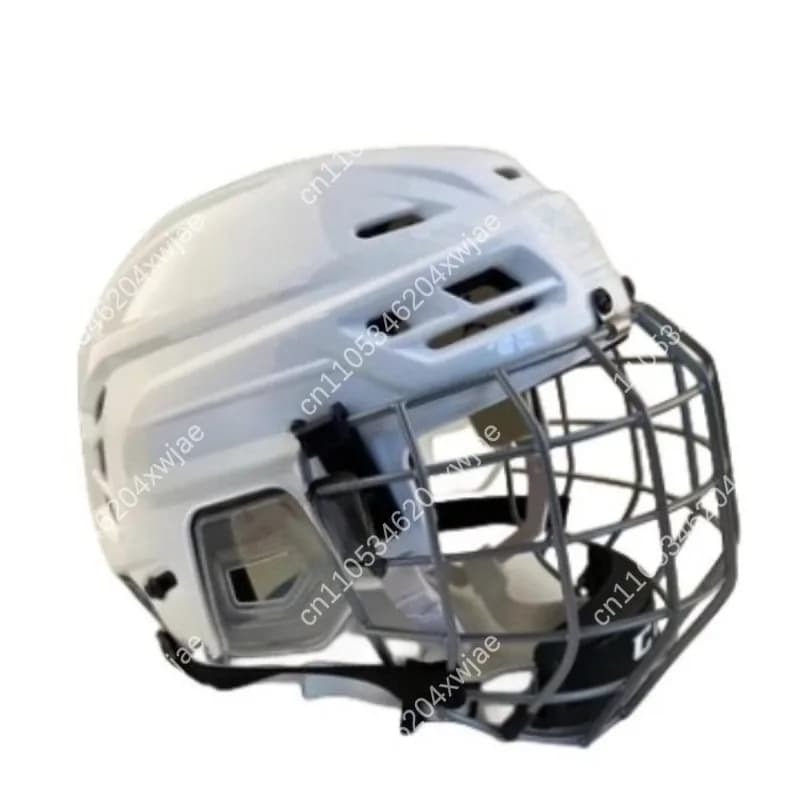 Casco da hockey su ghiaccio con visiera integrale, equipaggiamento protettivo regolabile per pattinaggio a rotelle Hockey in linea Sport all'aria aperta