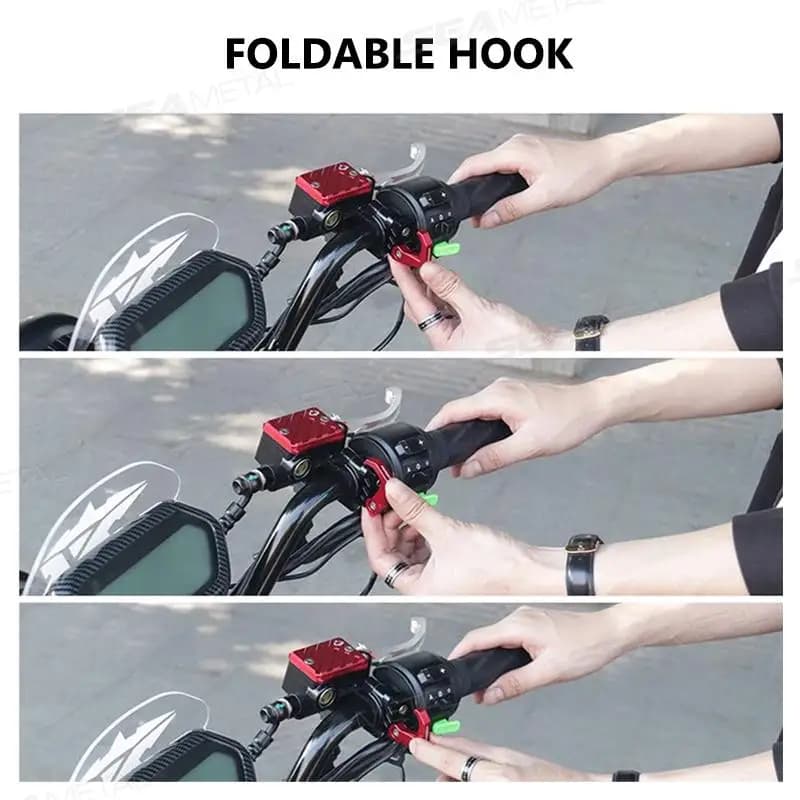 Supporto per Casco da Moto, Gancio da Parete Salvaspazio, Resistente, per Garage, Casa e Ufficio
