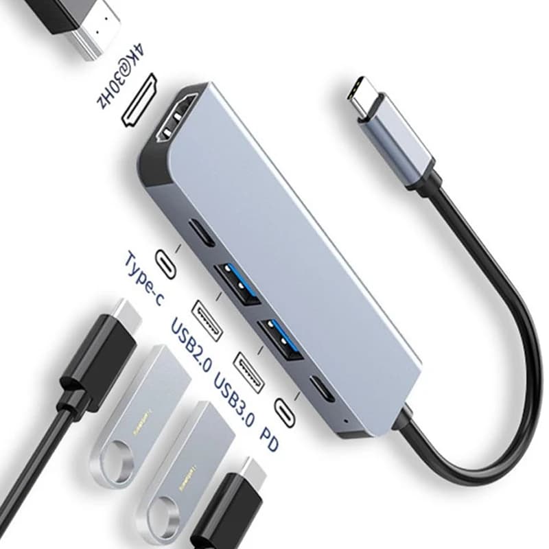 Hub USB C to 4K Dock USB 3.0 2.0 USB Charging Type C PD Compatible HDMI for MacBook iPad Samsung S10 Dex TV Mouse U Keyboard