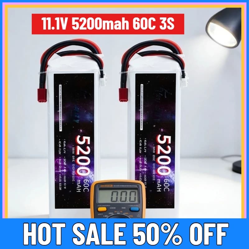 Batteria per elicottero aereo drone quadricottero auto RC da 11,1 V 5200 mAh 60C 3S