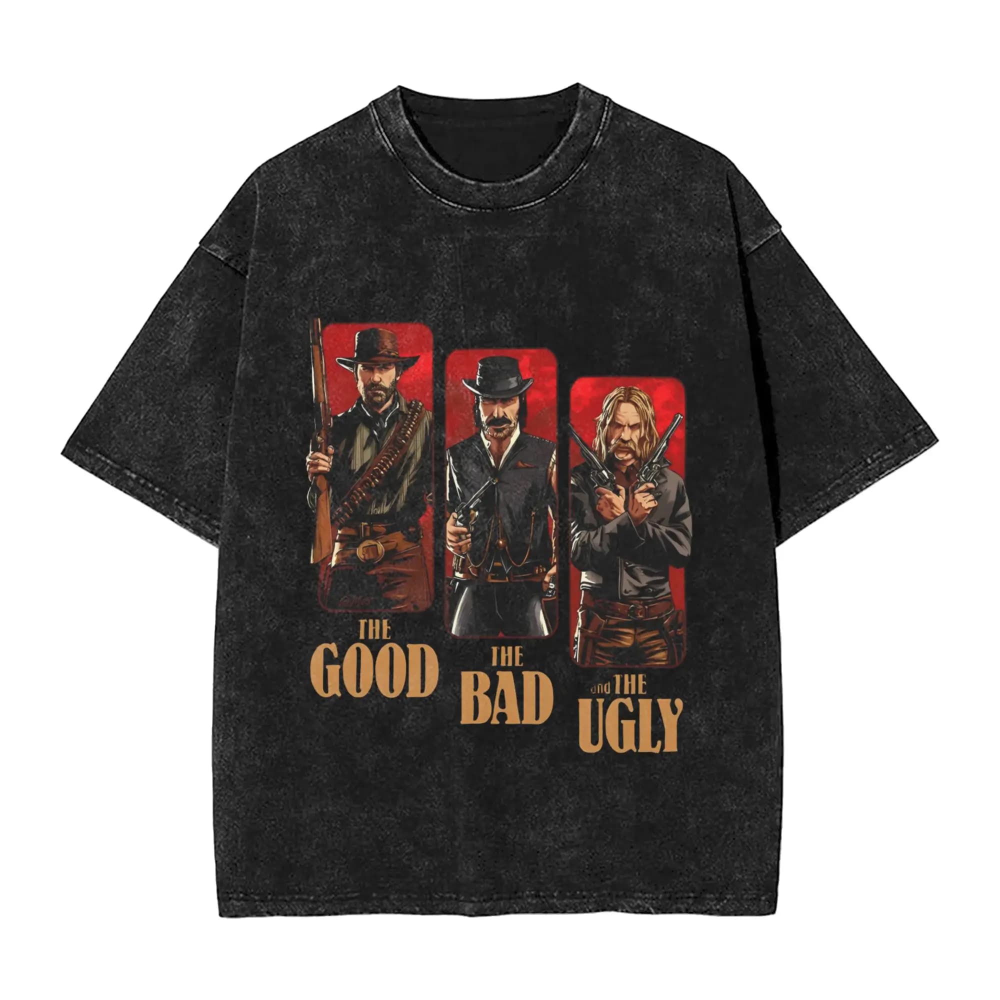 T-shirt da uomo e da donna Red Deads T-shirt lavate Hip Hop Redemption 2 T-shirt estive Top in cotone semplice vintage Regalo di compleanno