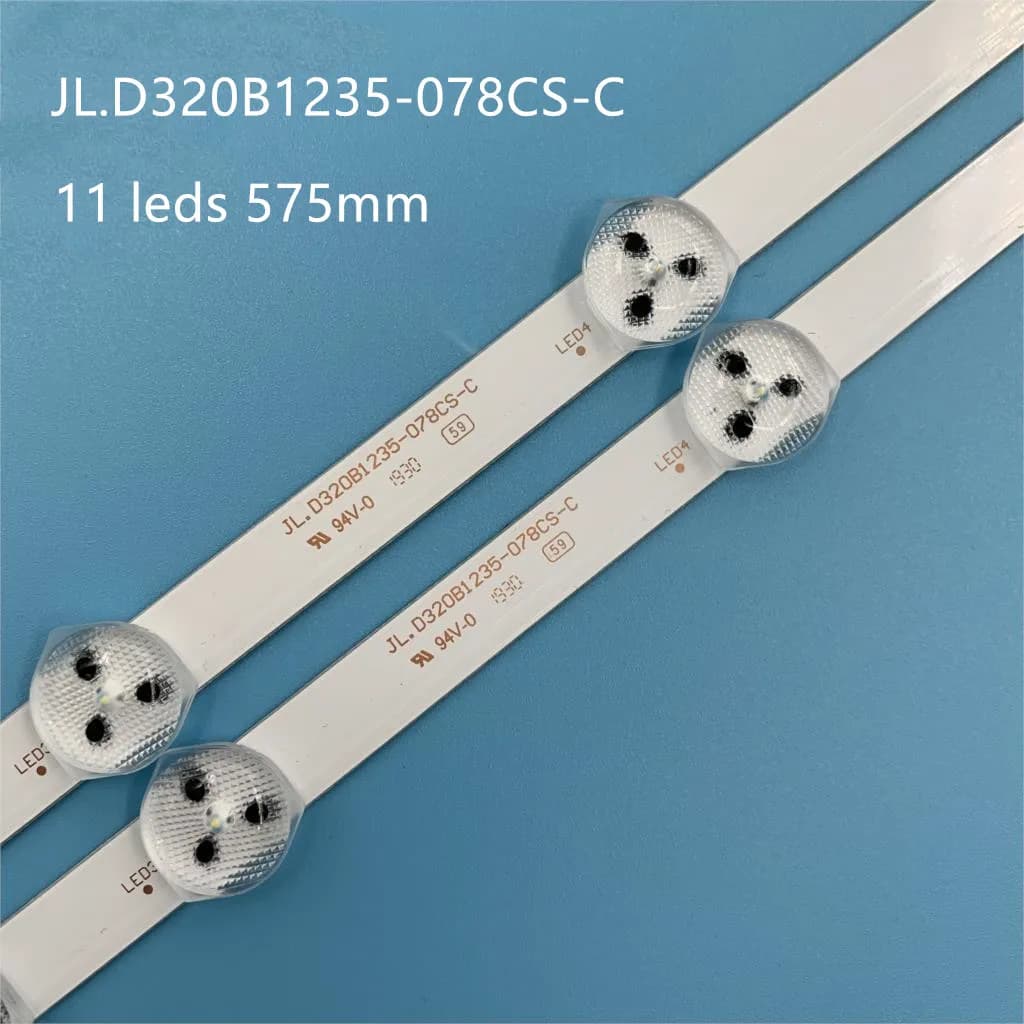 2 pz x 32 pollici Striscia di Retroilluminazione A LED di Ricambio per VESTEL 32D1334DB VES315WNDL-01 VES315WNDS-2D-R02 VES315WNDA-01 11-LED 574mm