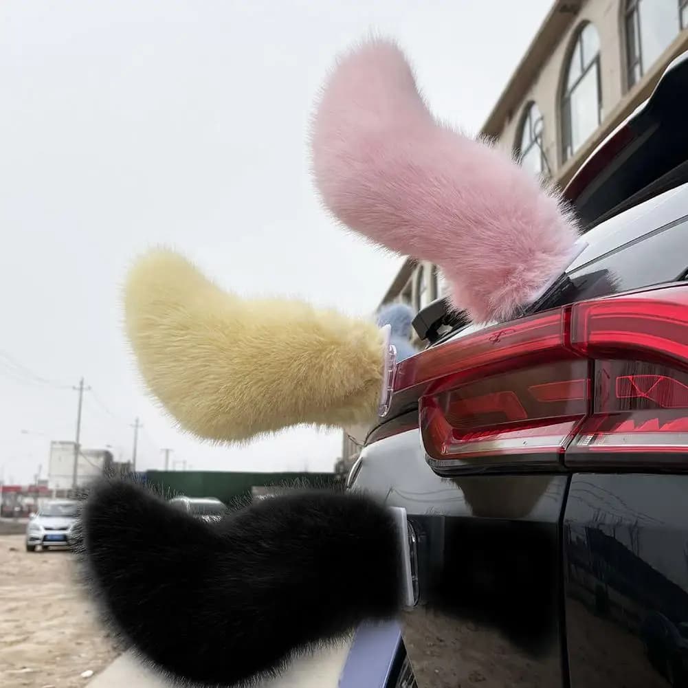 Ornamento Elettrico per Auto con Coda Ondulante, Decorazione per Moto e Veicoli Elettrici con Telecomando, Coda Soffice per Cosplay