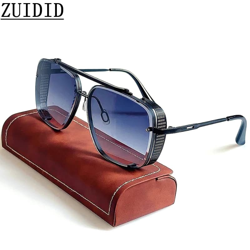 Occhiali da sole vintage Steampunk da uomo Punk occhiali da sole oversize da donna Trendy Retro Square Gafas De Sol Hombre Lunette Soleil Femme