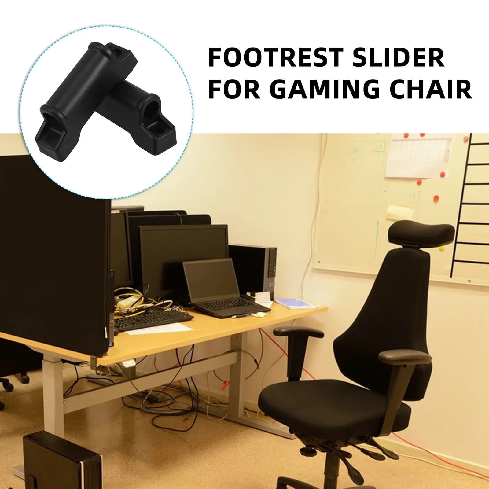 2Pcs Versatile Footrest Sliders for Recliner Office Chair Gaming Chair Footrest Slider Cushion Easy Clean Heavy Duty Smooth