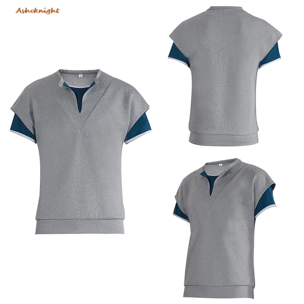 TV ST 5 Cosplay Lucas Sinclair T-shirt Clothes Men Adult Party Disguise Roleplay Male Halloween Costume Carnival Outfits Suit