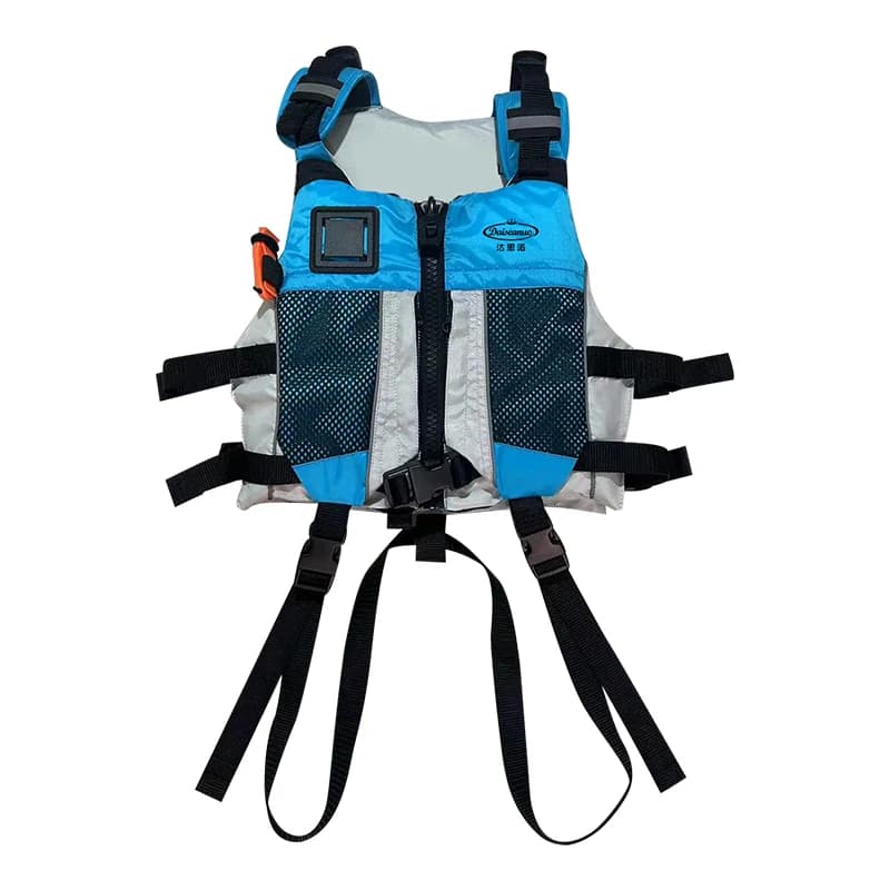 Genuino CE ISO 12402-5 Approvato Aiuto di galleggiamento 50N Giubbotto da pesca salvavita Giacca da kayak con tasca per l'acqua Uomo Donna per sport acquatici