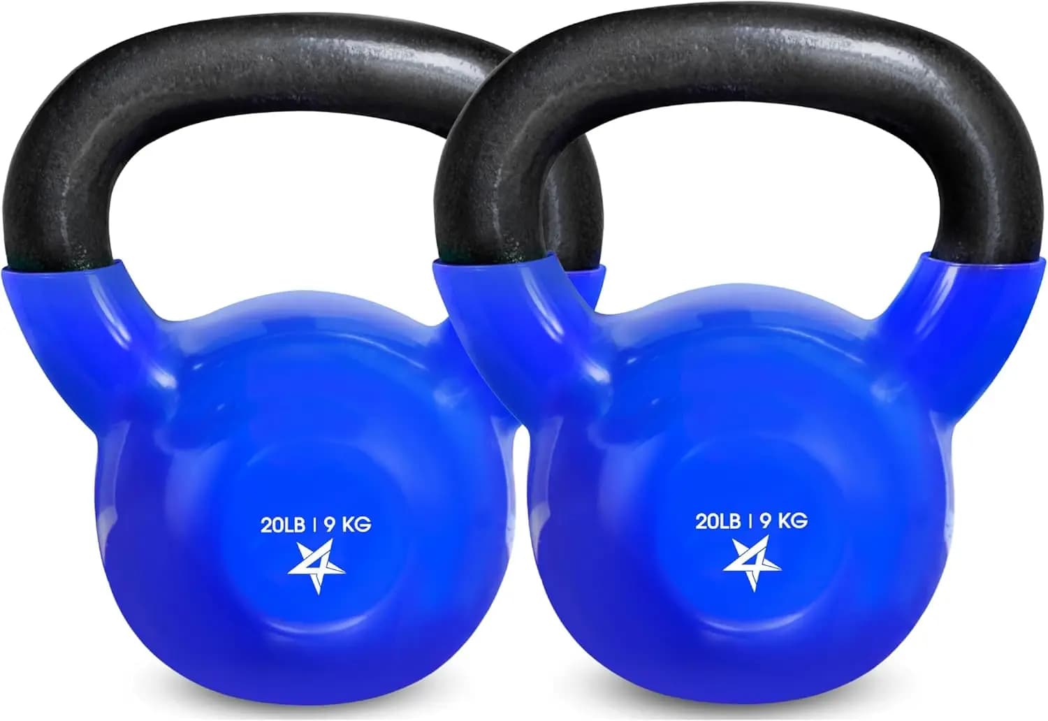 Kettlebell in Ghisa Rivestita in Vinile da 5-100 LB per Allenamento di Forza in Palestra Domestica, Attrezzatura per Fitness